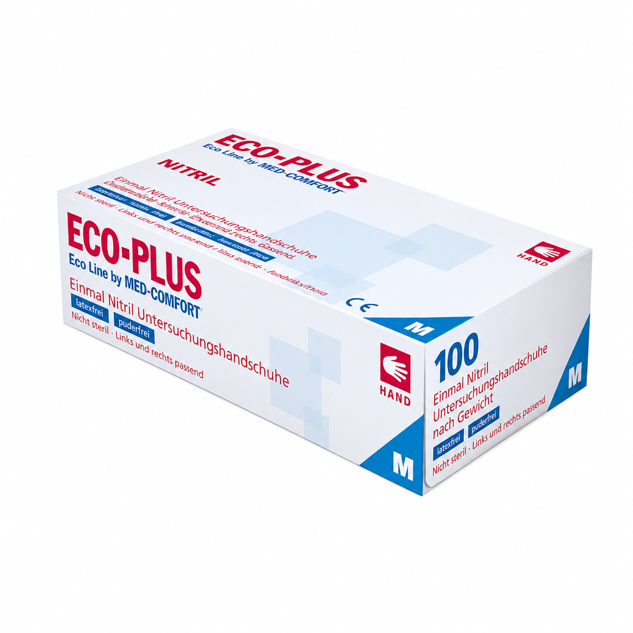 Eco Plus Nitrilhandskar, Puderfri