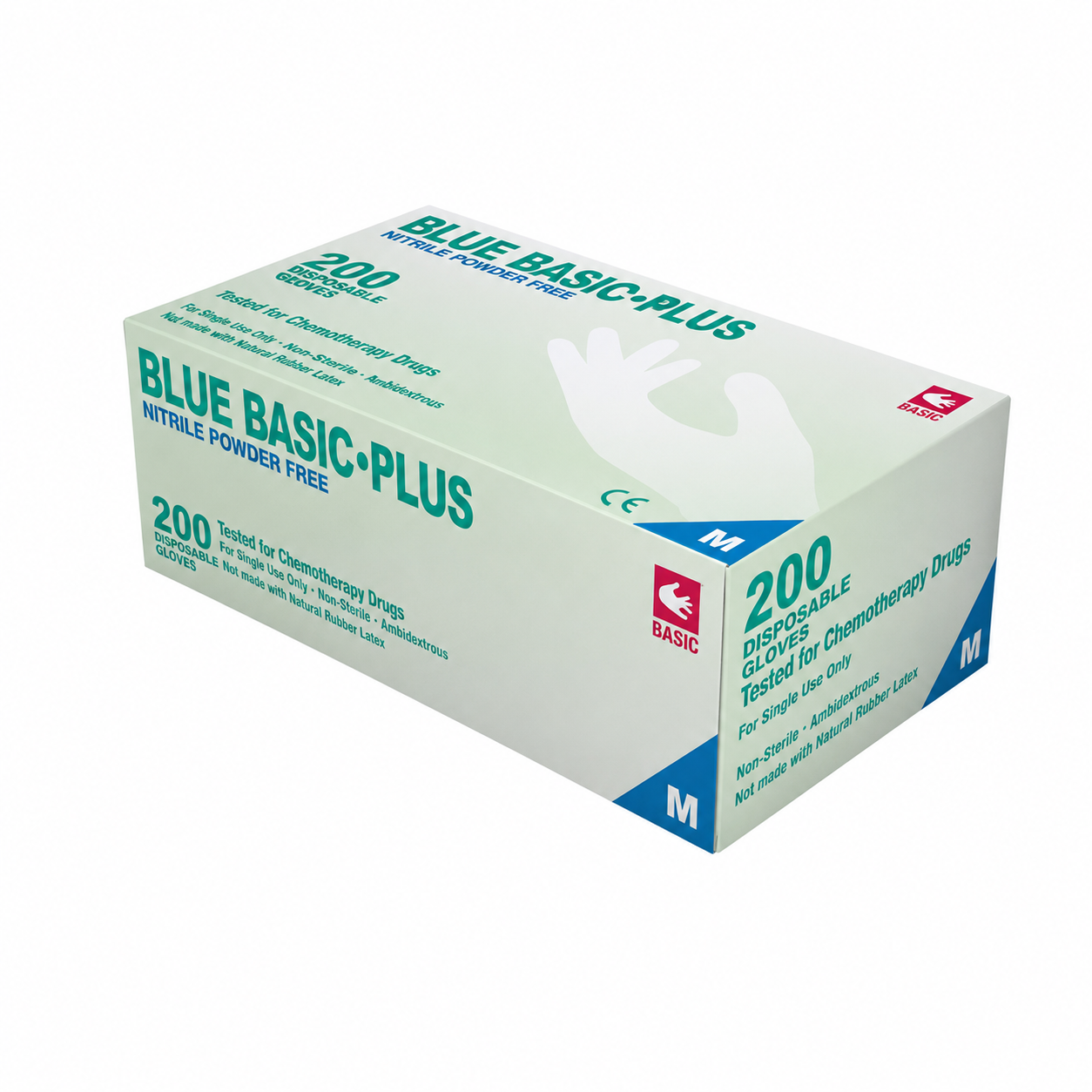 Blue Basic Plus, Nitrilhandske, Puderfri