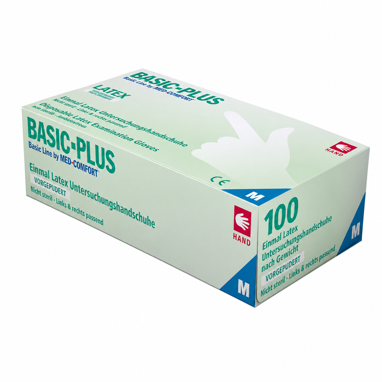 Basic Plus, Latexhandske, Puderfri
