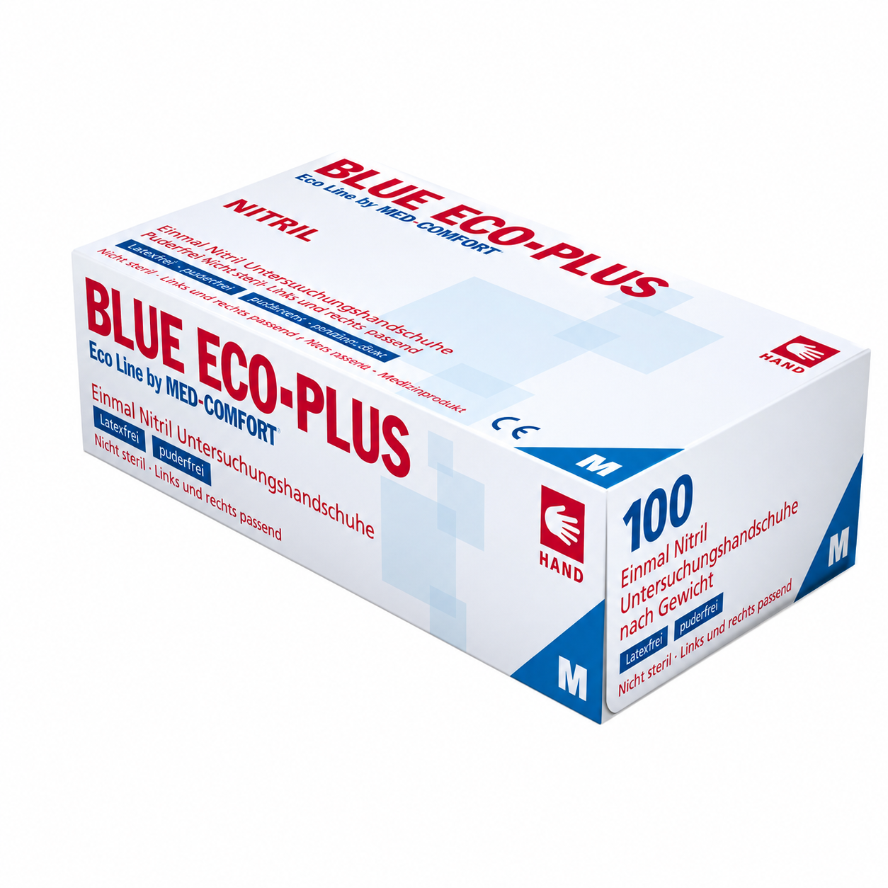 Blue Eco Plus nitrilhandskar puderfri