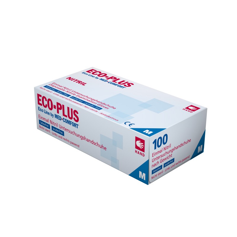 Eco Plus Nitrilhandskar, Puderfri