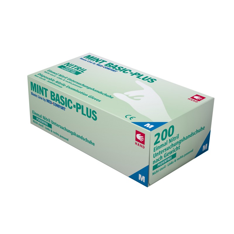 Mint Basic Plus, Nitrilhandske, Puderfri