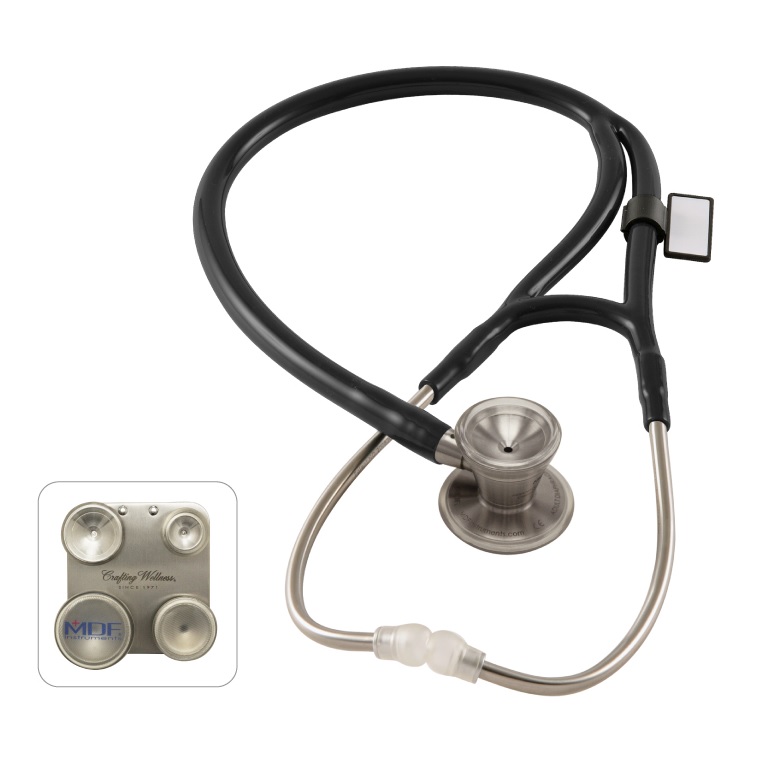 MDF 797 Dubbelhuvud, ProCardial Core Vuxen/Pediatrisk, Svart