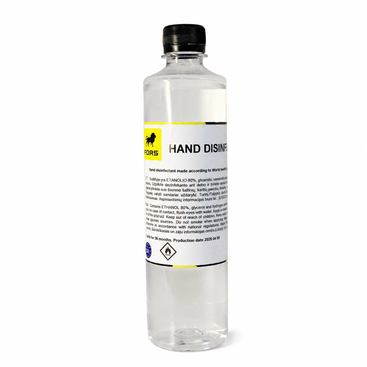 Handdesinfektion enligt WHO-formula (0,5 L)