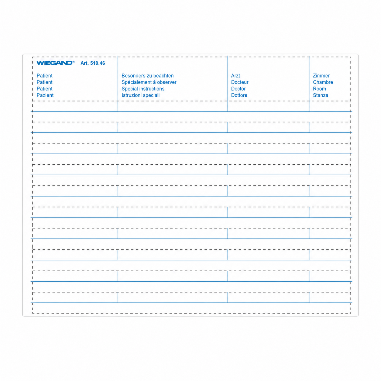 Smal etikett till Mediline-dispenser 041